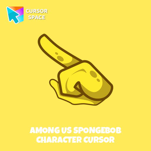 Among Us Spongebob Character cursor